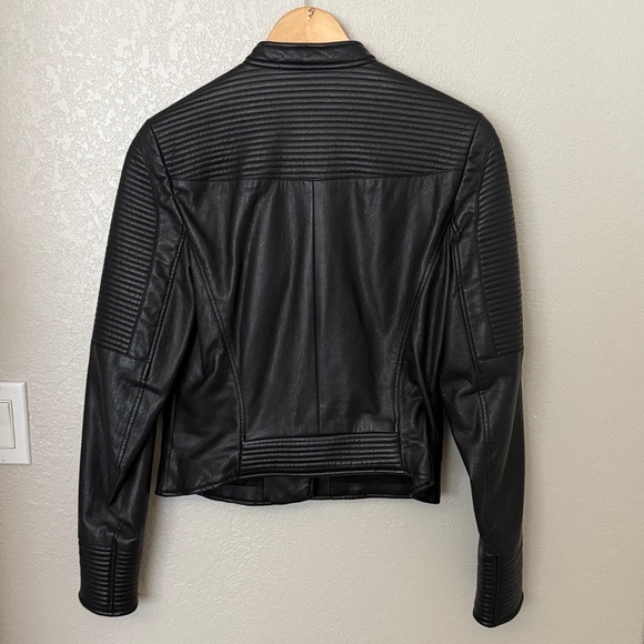 Zara Faux Leather Motorcycle Jacket - Picture 4 of 5